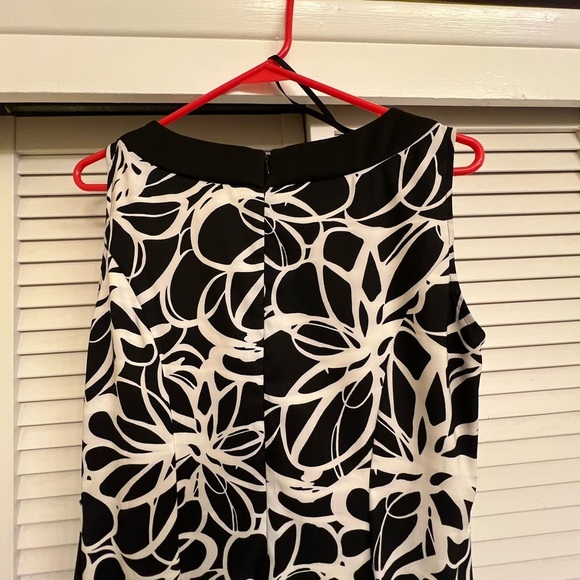 Jessica Howard Black and White Floral Dress with Jacket sz 8 2 Peice Set - Picture 9 of 12